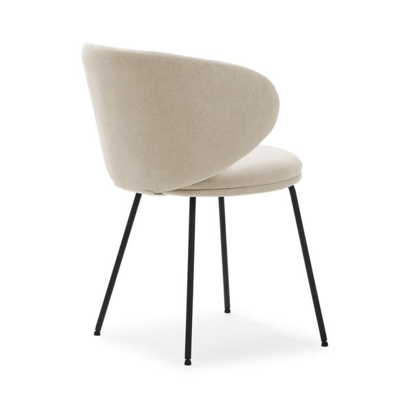 Beżowe tapicerowane fotele jadalniane zestaw 2 szt. Rush – Marckeric-image-4