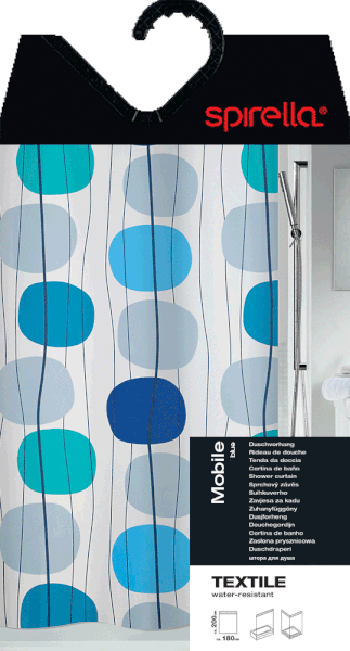 Zasłona prysznicowa 180x200 cm Mobile – Spirella-image-1
