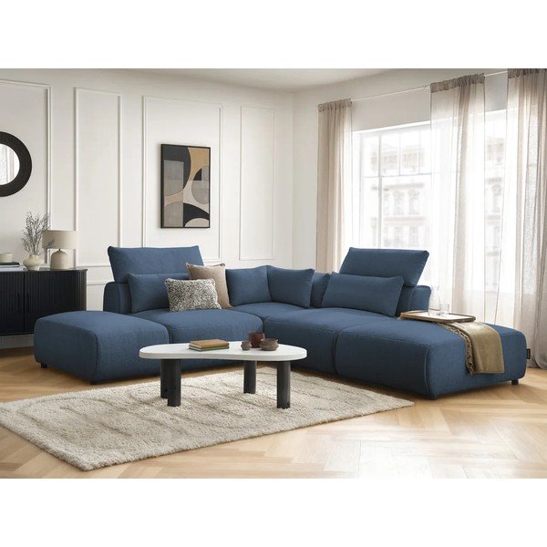 Niebieski częściowo rozkładany narożnik modułowy Jana – Bobochic Paris-image-2