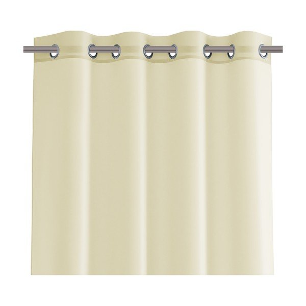 Jasnożółta zasłona AmeliaHome Voile Eyelets, 140x250 cm