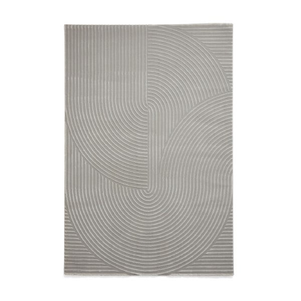 Jasnoszary dywan z włókien z recyklingu odpowiedni do prania 120x170 cm Flores – Think Rugs