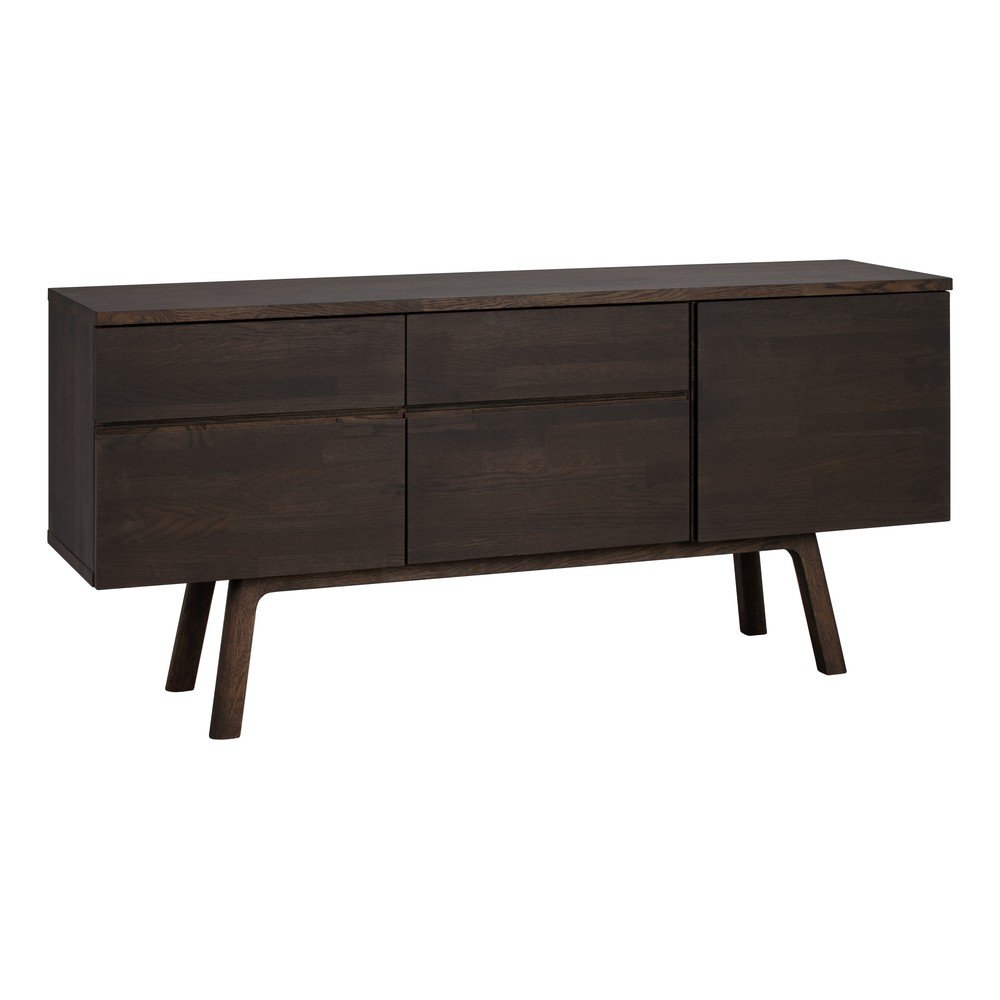 Komoda z litego drewna dębowego w ciemnym naturalnym kolorze 170x77x42 cm Cleardale – Rowico