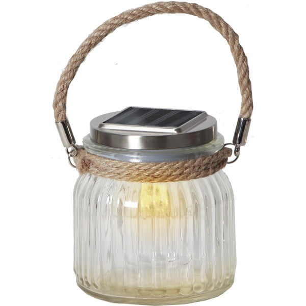 Szklany solarny lampion LED Star Trading Jamjar, wys. 11,5 cm-image-2