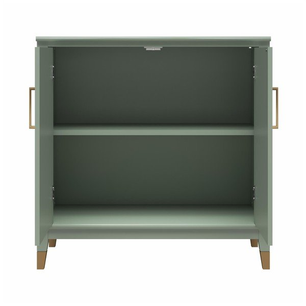 Zielona szafka 86x85x41 cm Westerleigh – CosmoLiving by Cosmopolitan-image-3