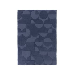Niebieski wełniany dywan Flair Rugs Gigi, 160x230 cm
