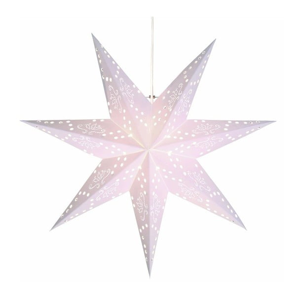 Biała świecąca dekoracja Best Season Romantic Star, wys. 54 cm