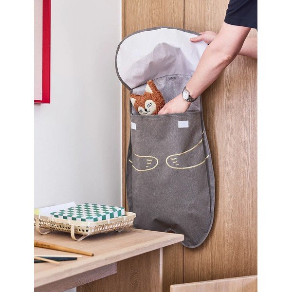 Brązowy tekstylny organizer wiszący Darling Bear – OYOY Mini-image-2