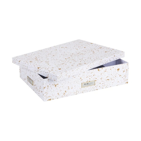 Pudełko z przegródkami w biało-złotym kolorze Bigso Box of Sweden Jakob-image-3