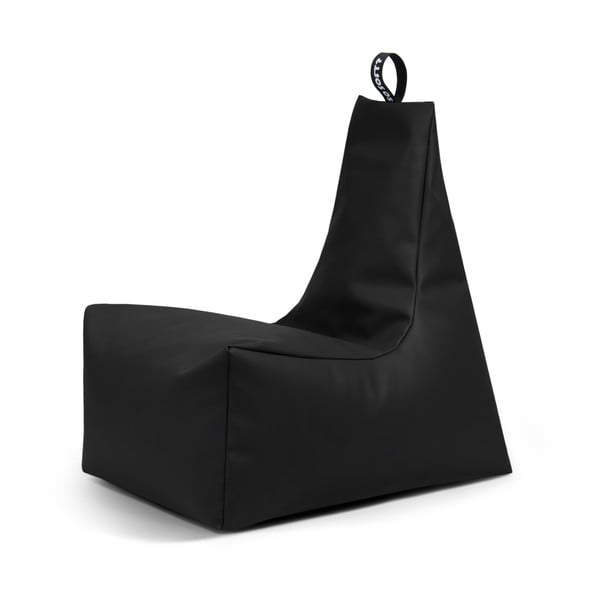 Czarny worek do siedzenia z imitacji skóry Icy XL – So Soft?