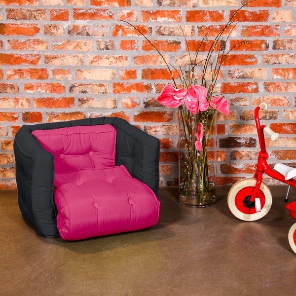 Fotel dziecięcy Karup Baby Dice Magenta/Gray-image-1