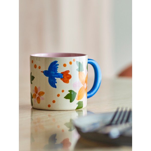 Czarne/beżowe kubki zestaw 2 szt. ceramiczne 300 ml Maricala – Bloomingville-image-3