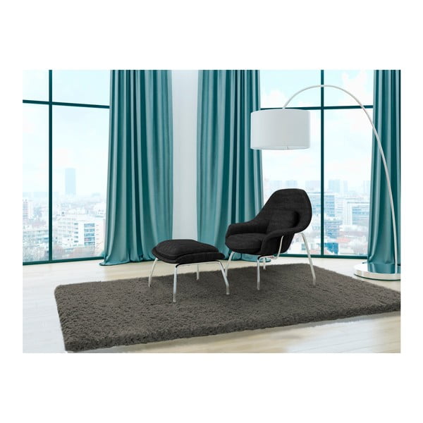 Ciemnoszary Universal Floki Liso, 200x290 cm-image-1