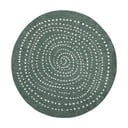 Zielony dwustronny dywan zewnętrzny NORTHRUGS Bali, Ø 140 cm