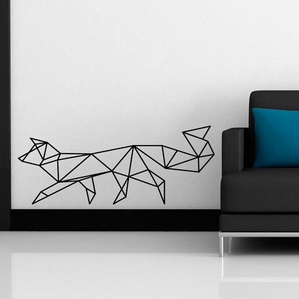 Naklejka Ambiance Origami fox-image-2