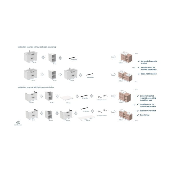Antracytowy blat łazienkowy  100x51 cm i.Life B – Ideal Standard-image-4