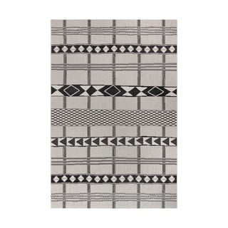 Czarno-szary dywan odpowiedni na zewnątrz Ragami Madrid, 80x150 cm