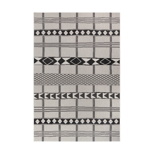 Czarno-szary dywan odpowiedni na zewnątrz Ragami Madrid, 120x170 cm