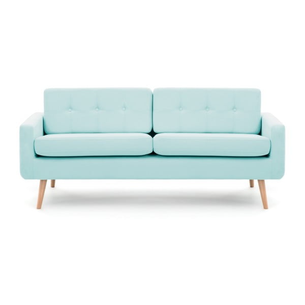 Pastelowo-niebieska sofa 3-osobowa Vivonita Ina