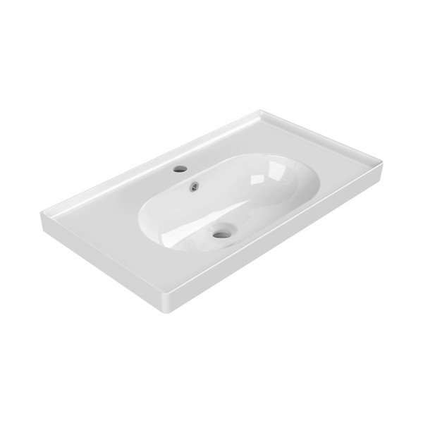 Biała ceramiczna umywalka 80x45 cm Brand – Sapho