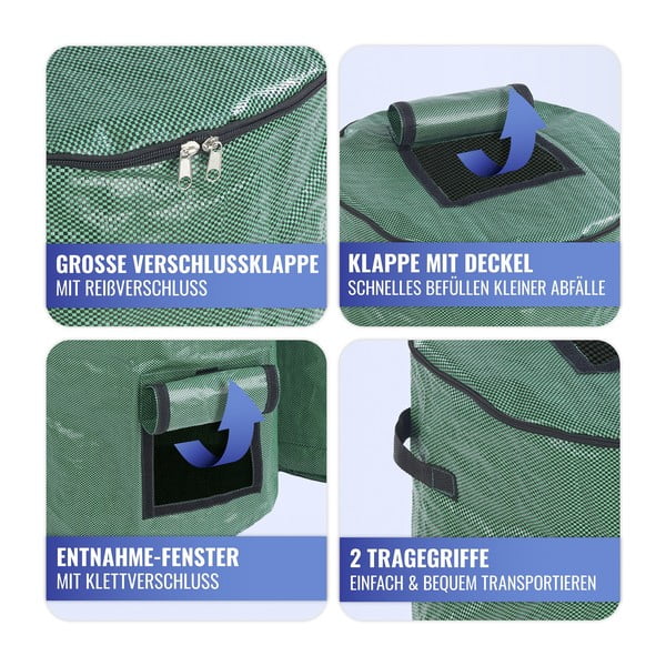 Zielone kompostowniki zestaw 2 szt. 125 l – Maximex-image-4