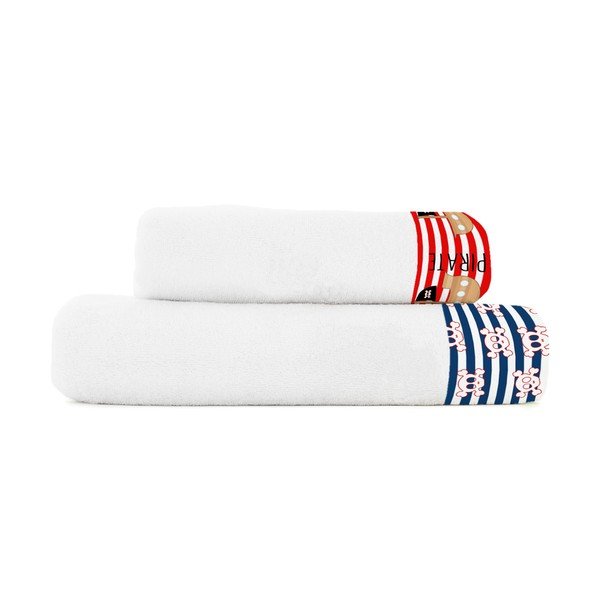 Zestaw 2 ręczników Baleno Pirate, 50x100 i 70x140 cm-image-2