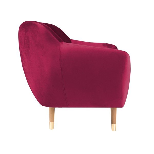 Różowy aksamitny fotel Mazzini Sofas Benito-image-3