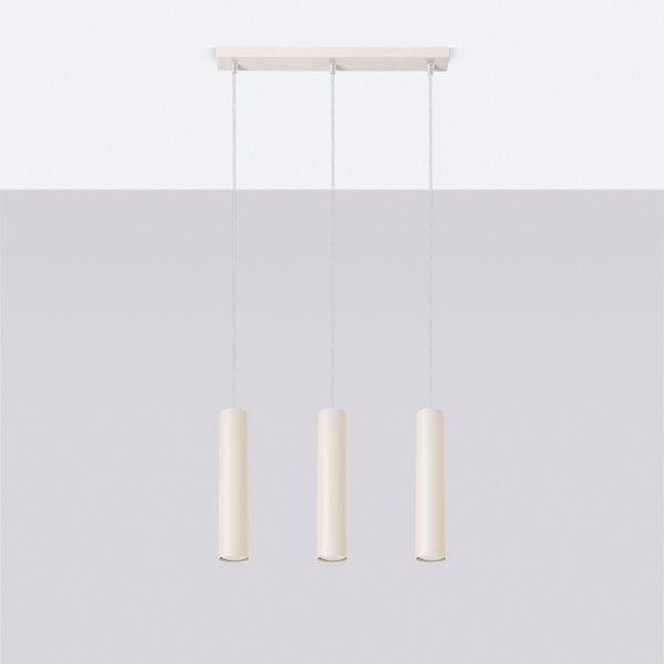 Kremowa lampa wisząca Castro – Sollux-image-3