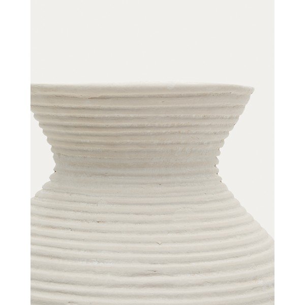 Kremowy wysoki wazon z papier mâché (wysokość 51 cm) Pria – Kave Home-image-4