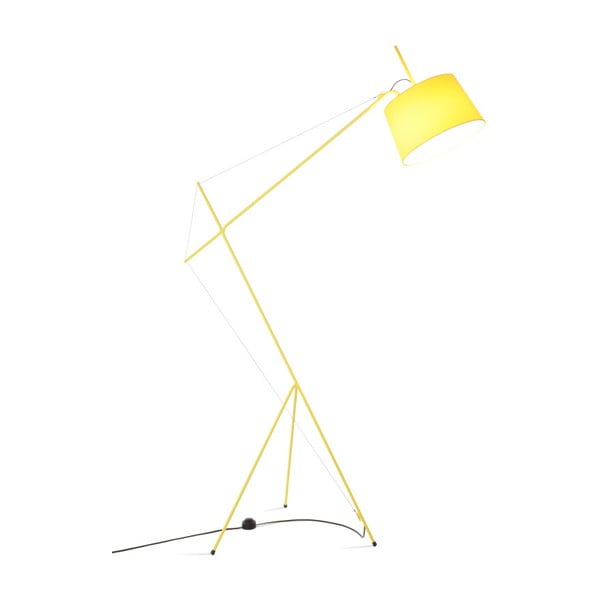 Żółta lampa stojąca HARTÔ Elisabeth