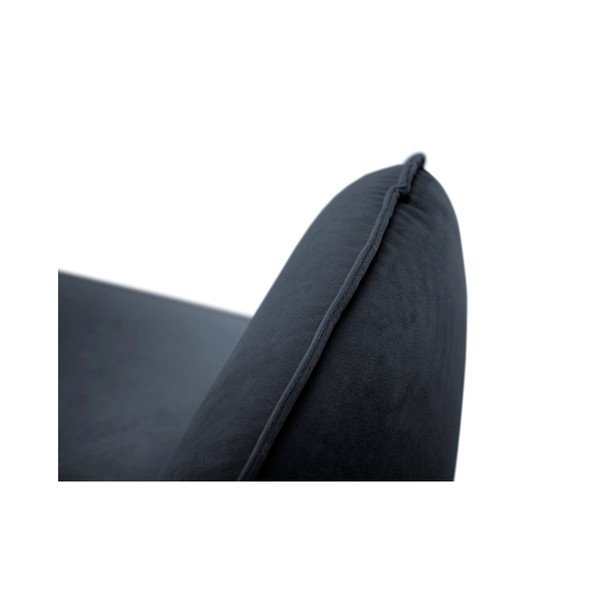 Ciemnoniebieska aksamitna sofa Cosmopolitan Design Vienna, 230 cm-image-4