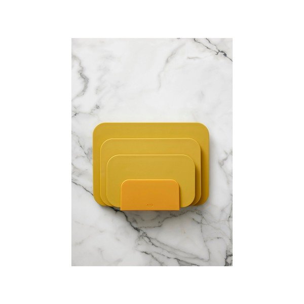 Plastikowe deski zestaw 3 szt. ze stojakiem 35,5 x 26,5 cm Choptima – Rosti-image-3