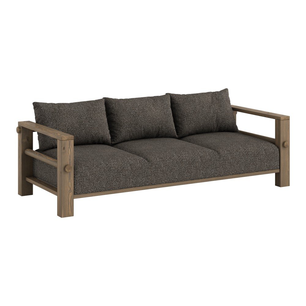 Ciemnoszara sofa 225 cm Bare – Karup