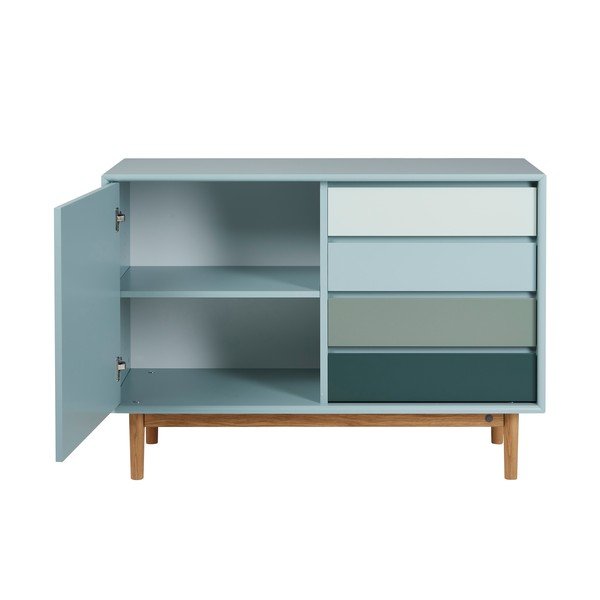 Miętowa niska komoda 114x80 cm Color Box – Tom Tailor-image-3
