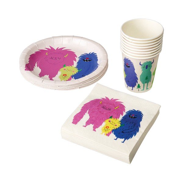 Zestaw 40 serwetek papierowych Rex London Monsters Of The World-image-1