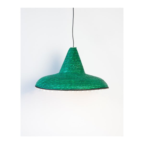 Zielona lampa wisząca Surdic Mexican, ø 55 cm