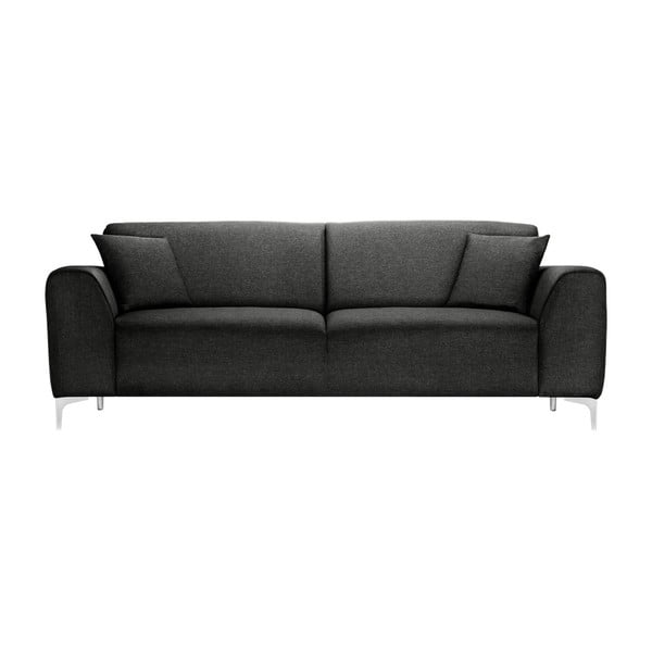 Antracytowa sofa 3-osobowa Florenzzi Stradella