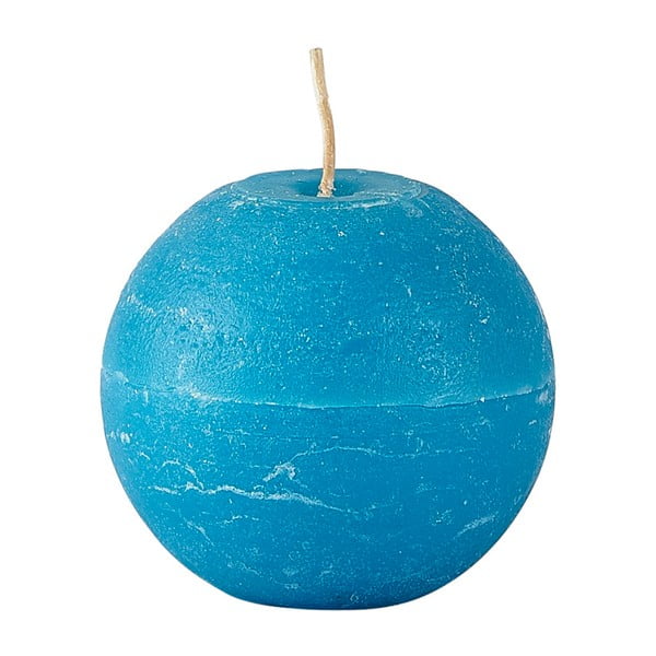 Niebieska świeczka KJ Collection Ball, ⌀ 8x7,5 cm