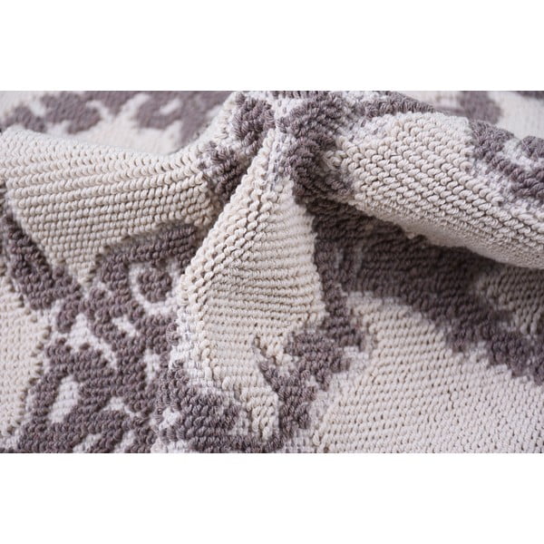 Szarobeżowy bawełniany dywan Vitaus Sarmasik, 100x150 cm-image-3