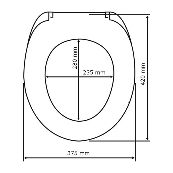 Różowa deska sedesowa z łatwym domknięciem Wenko Kos, 44x37,5 cm-image-4