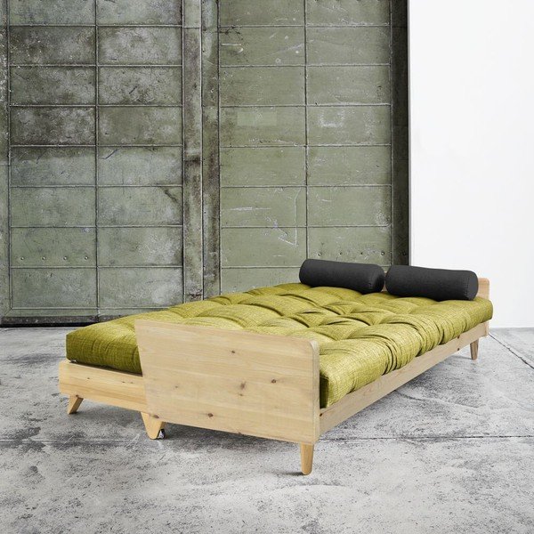 Sofa rozkładana Karup Indie Natural/Avocado Green/Dark Grey-image-2