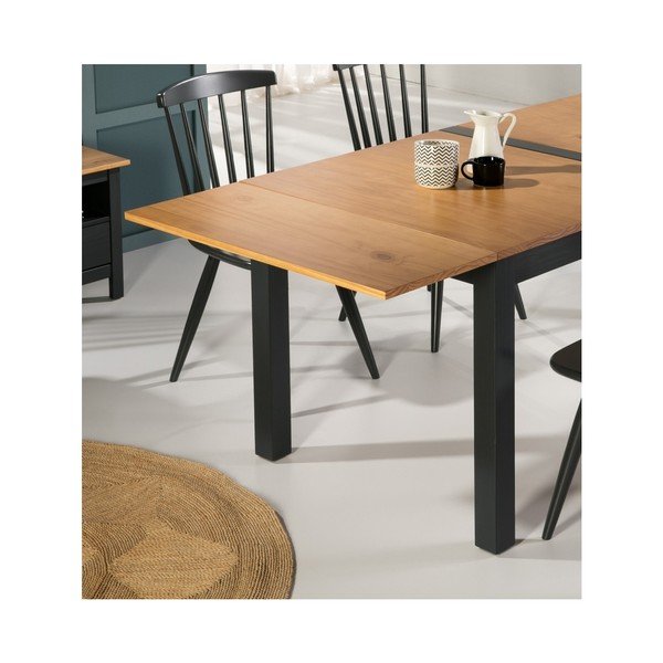 Dodatkowy blat do stołu z litego drewna sosnowego Marckeric Jade-image-4