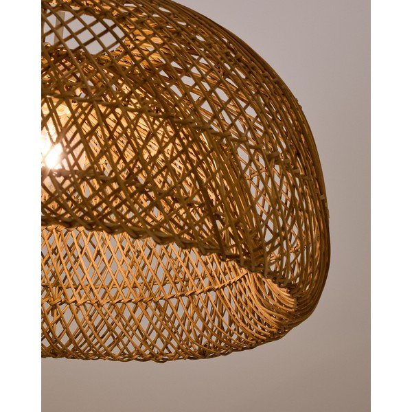 Rattanowy abażur w naturalnym kolorze ø 60 cm Isora – Kave Home-image-3