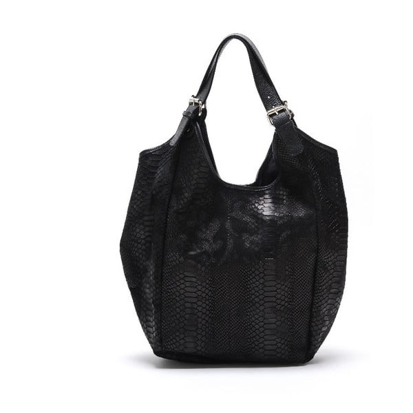 Skórzana torebka Carla Ferreri 887 Nero-image-1
