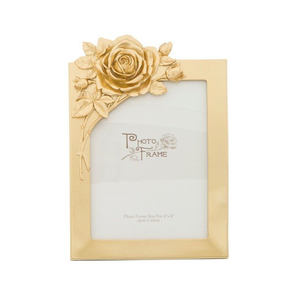 Żółta ramka na zdjęcia z żywicy Mauro Ferretti Glam Rose, 19,4x27,5 cm-image-2