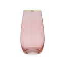Różowa szklanka Ladelle Chloe, 700 ml