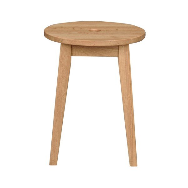 Naturalny stołek dębowy Rowico Metro, wysokość 44 cm-image-1