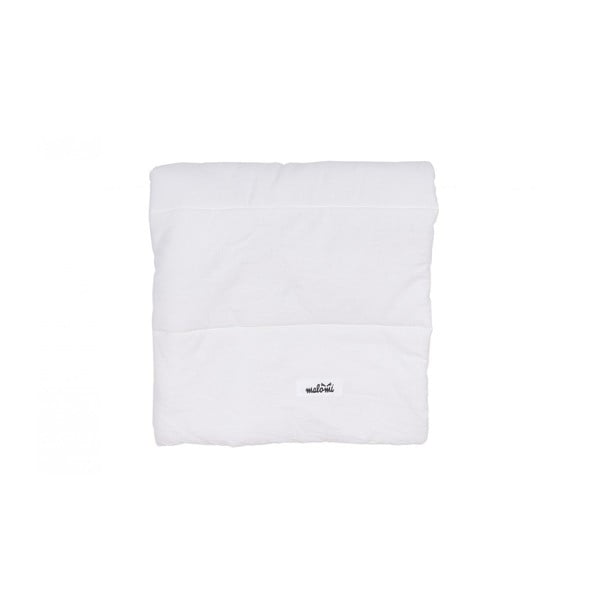 Biały bawełniany rożek niemowlęcy 75x75 cm – Malomi Kids-image-2