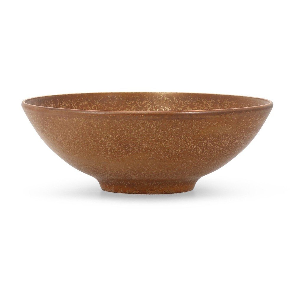 Brązowa porcelanowa misa ø 21 cm Ovio – BonBistro