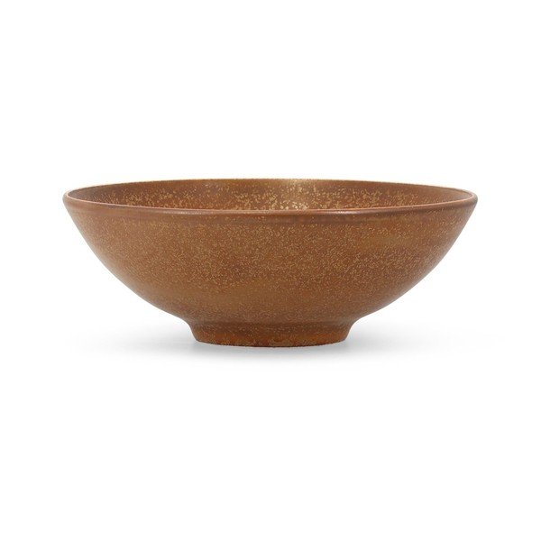 Brązowa porcelanowa misa ø 21 cm Ovio – BonBistro