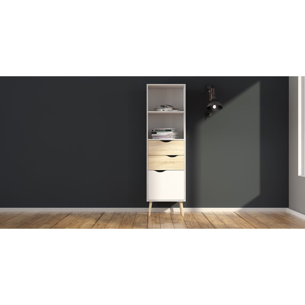 Biały regał Tvilum Oslo, 50 x 171 cm (zdjęcie 8)